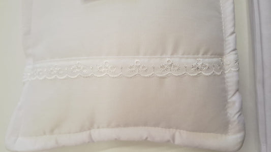 Almohada "Lisas blancas con broderie"