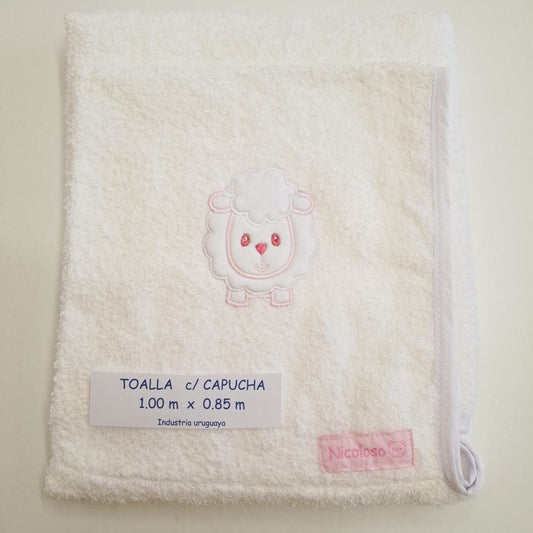 Toalla con capucha - Ovejita