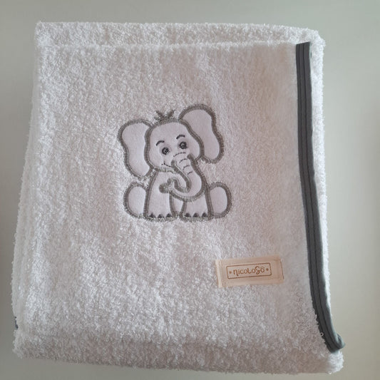 Toalla con capucha - Elefantito