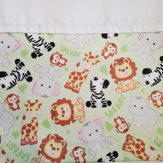 Sábana "animales de la selva" coche, colecho o moisés