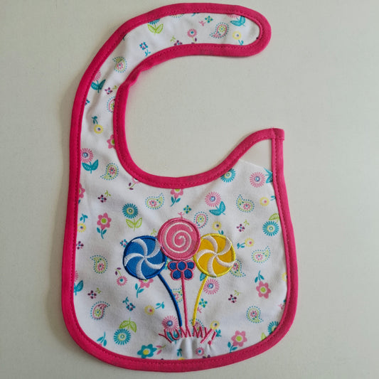 Babero "Yummy" Impermeable (contorno de cuello 25 cms)