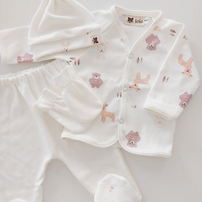 Conjuntos de algodón - osos y conejos