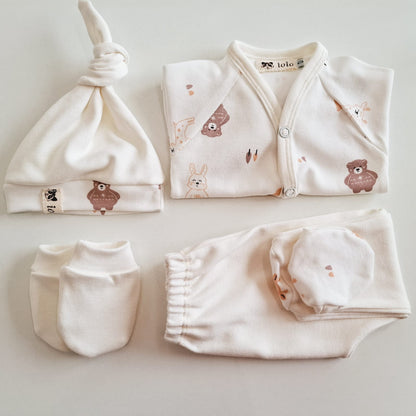 Conjuntos de algodón - osos y conejos