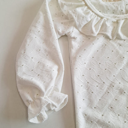 Body manga larga con cuello