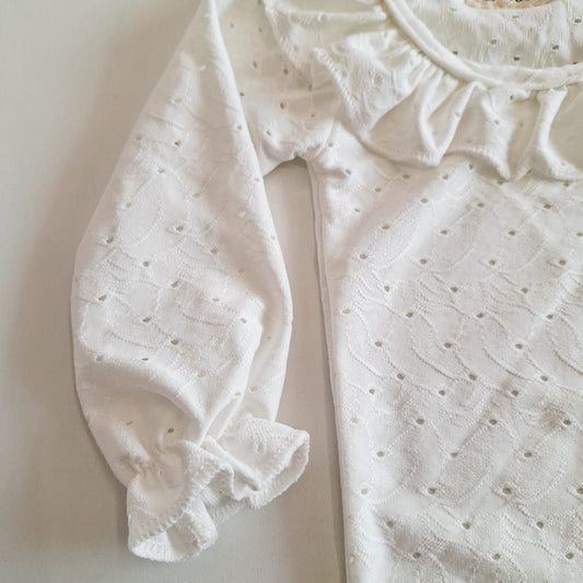 Body manga larga con cuello
