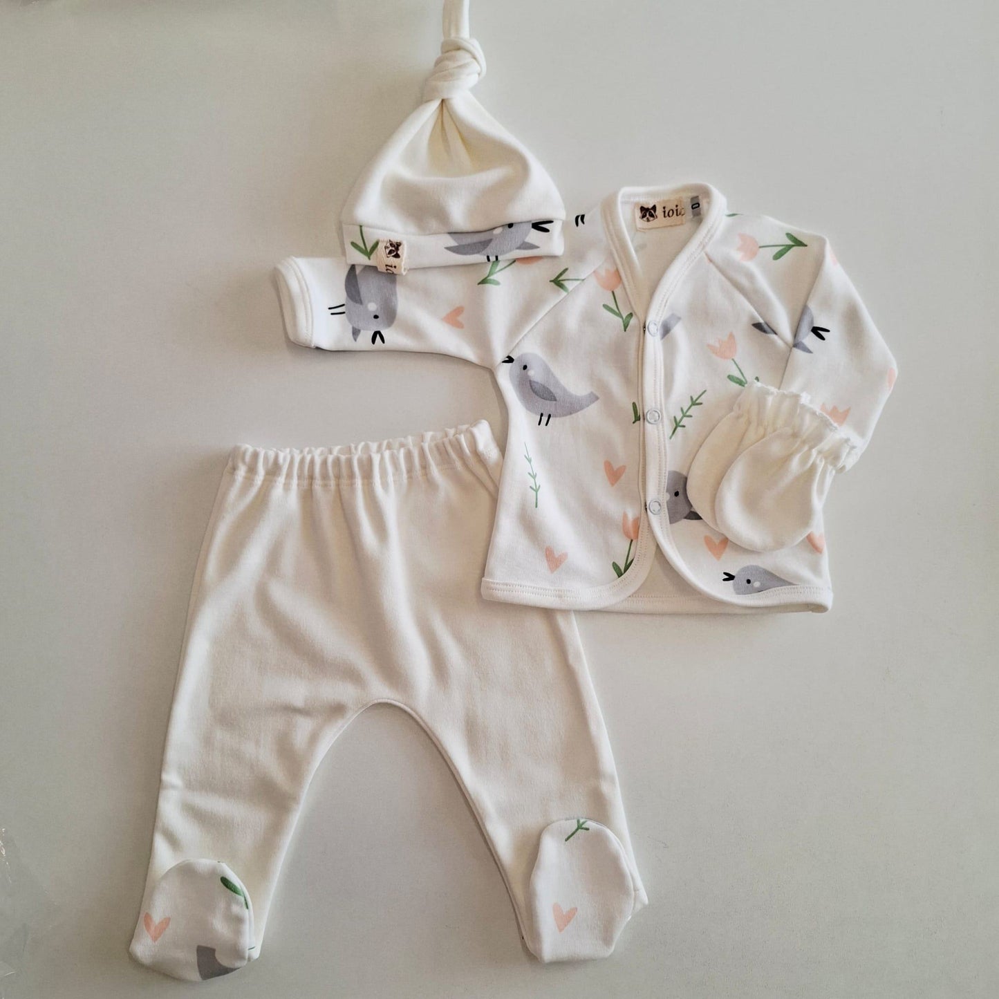 Conjuntos de algodón - pajaritos