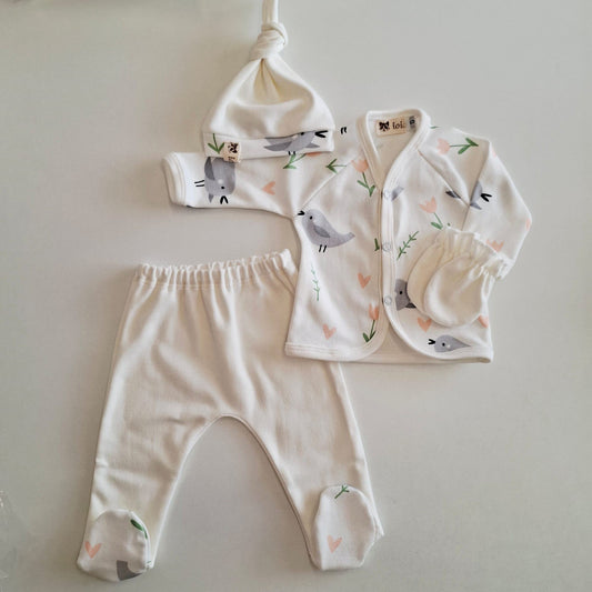 Conjuntos de algodón - pajaritos