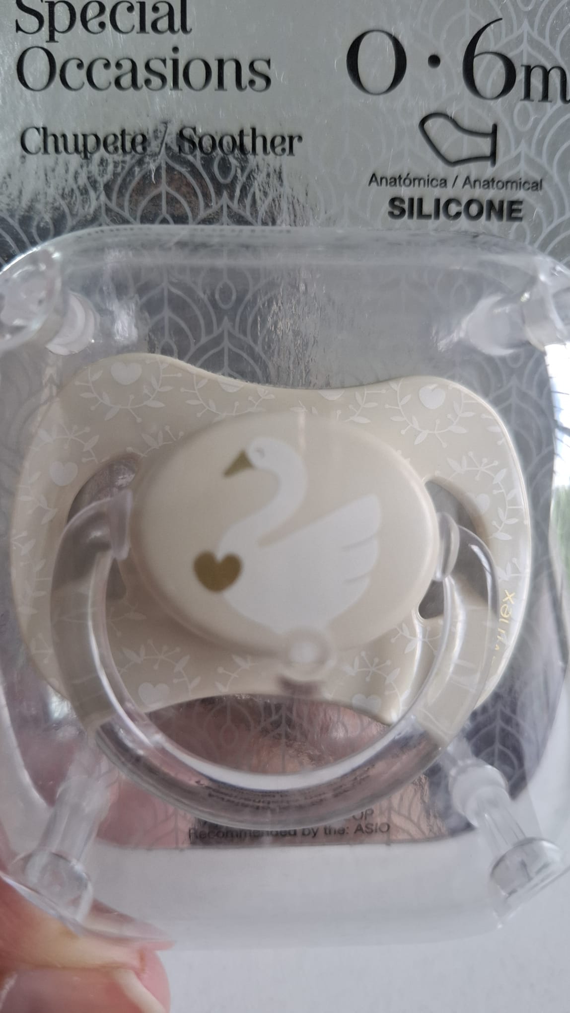 Chupete Cisne 0 a 6m Silicona Anat