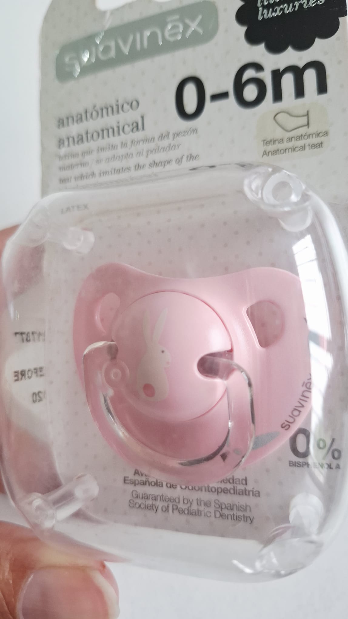Chupete Suavinex 0 a 6m Latex Anatómico