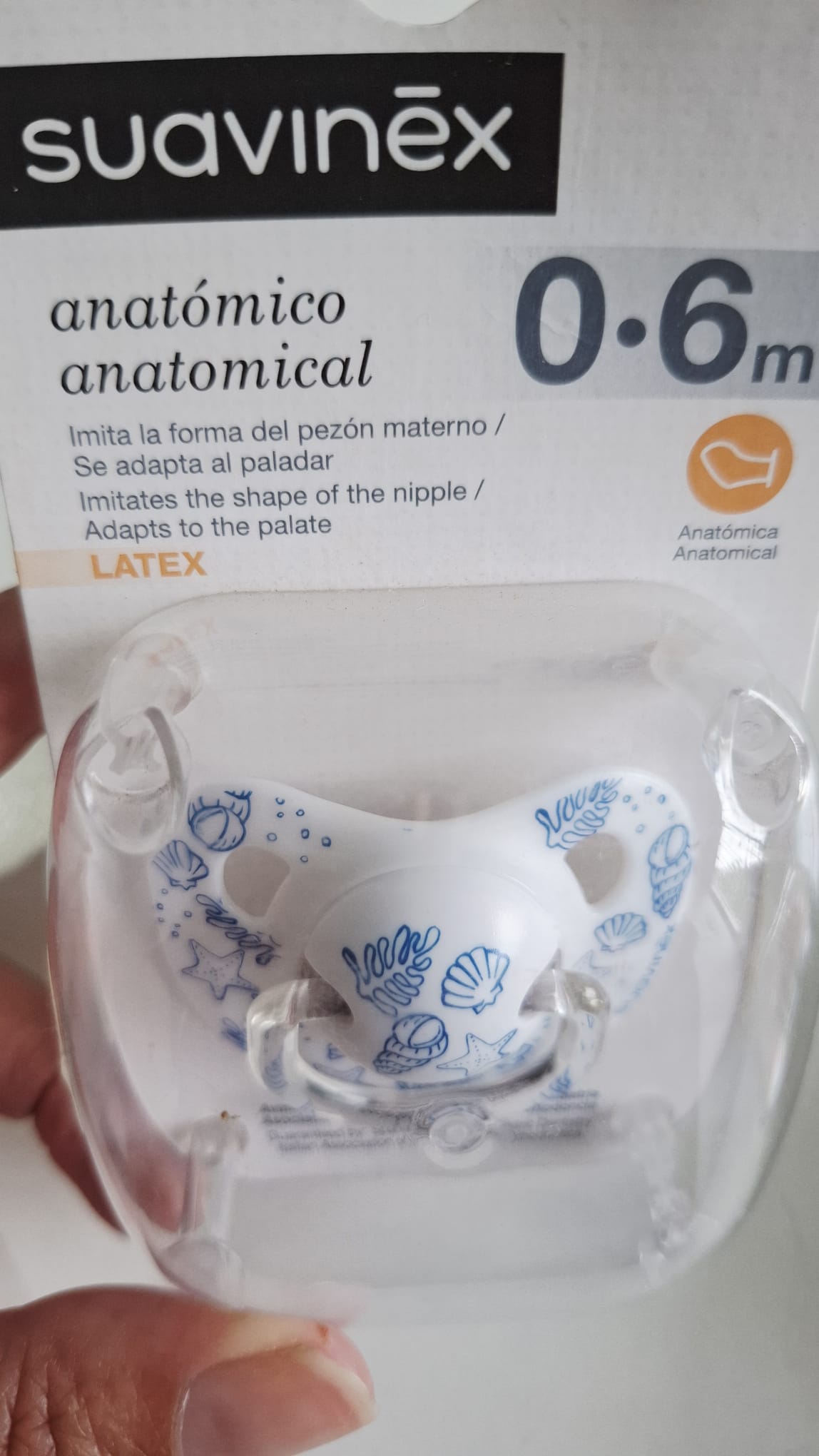 Chupete Suavinex 0 a 6m Latex Anatómico