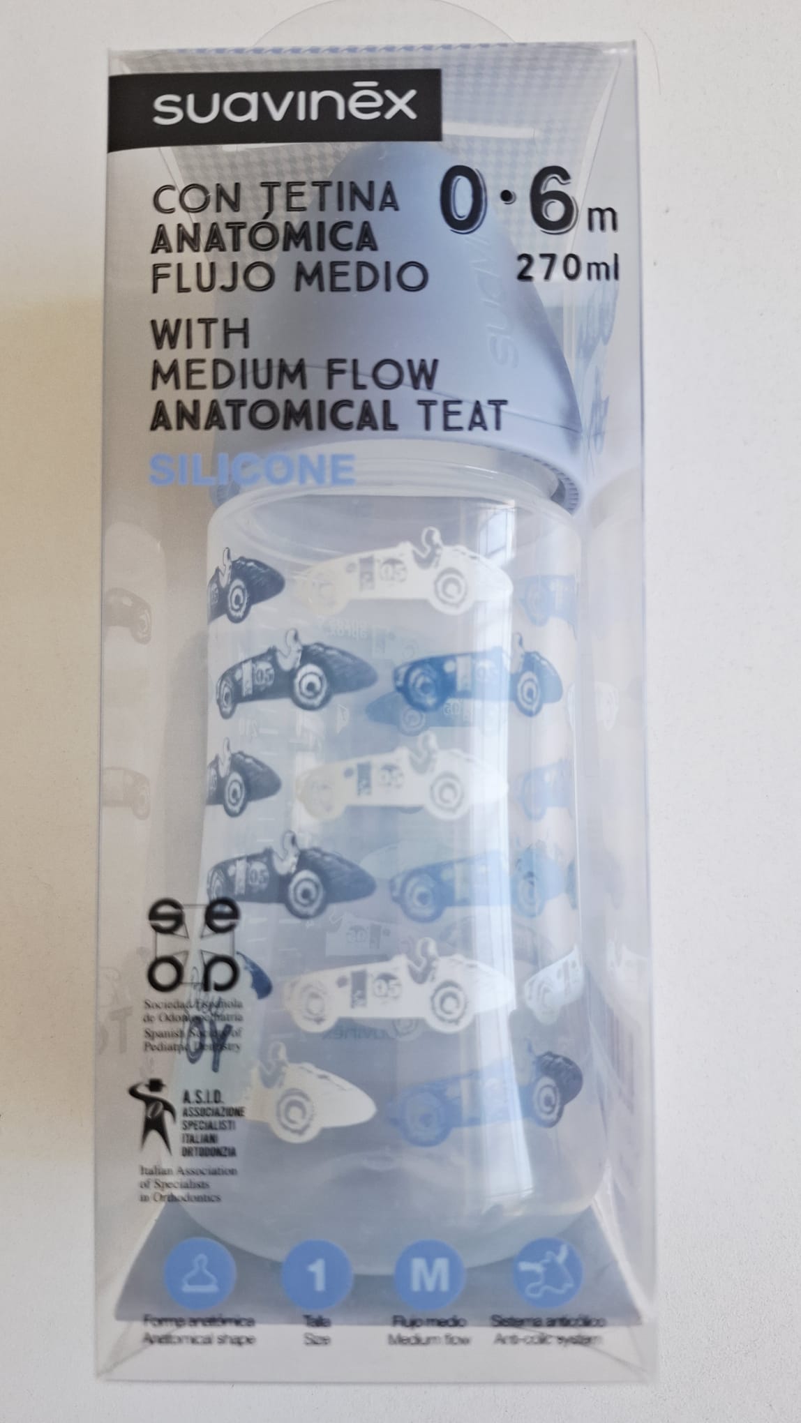 Mamadera Suavinex 0 a 6m Silicona