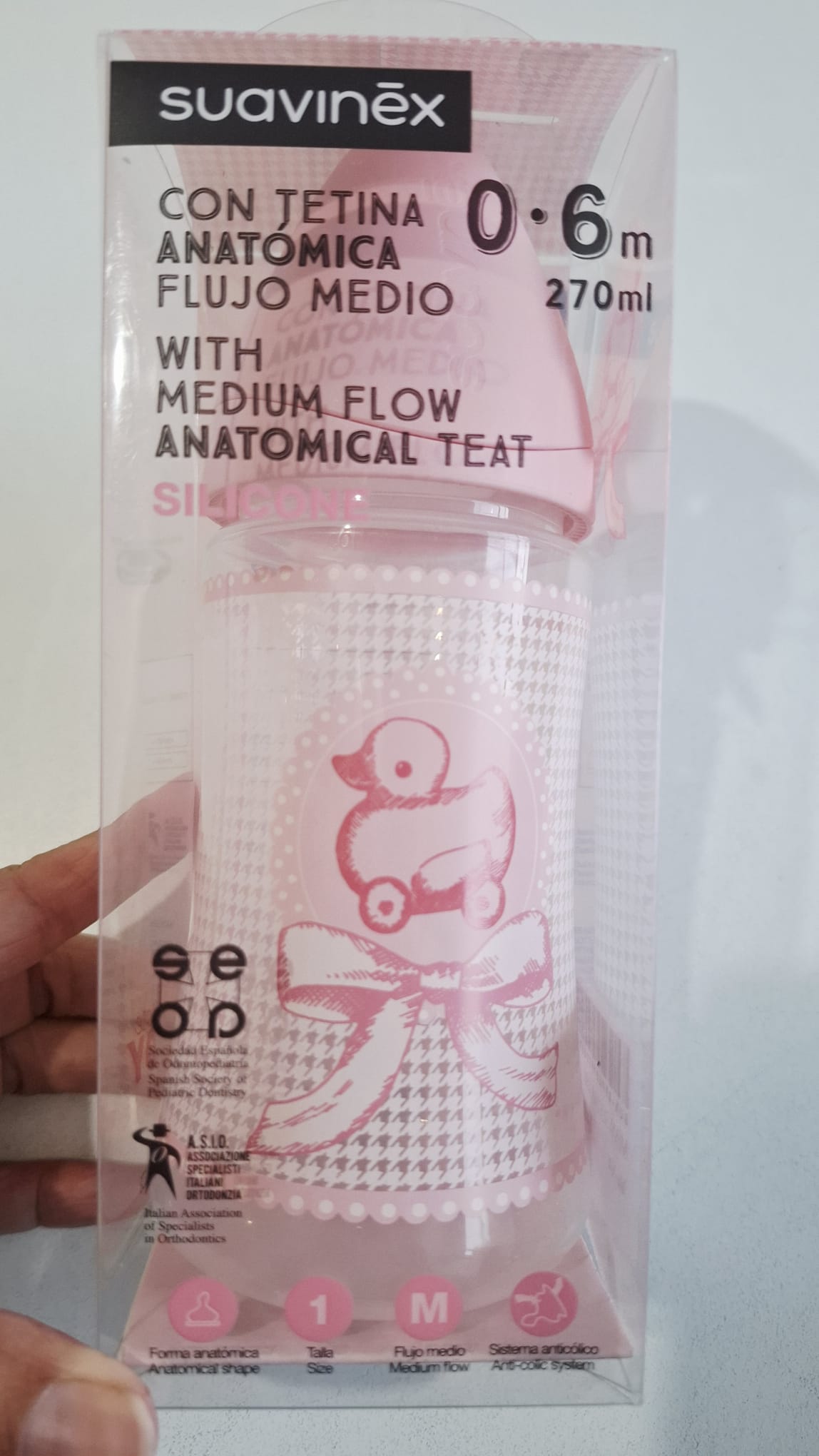 Mamadera Suavinex 0 a 6m Silicona