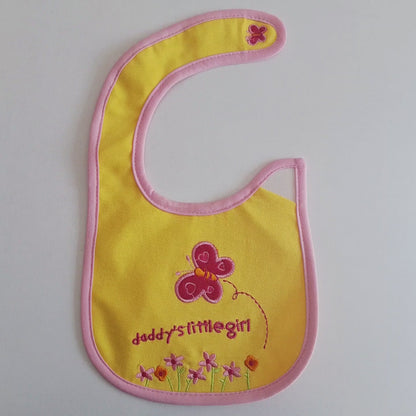 Babero "Pequeña niña de papi" Impermeable (contorno de cuello 25 cms)