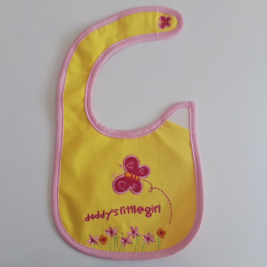 Babero "Pequeña niña de papi" Impermeable (contorno de cuello 25 cms)