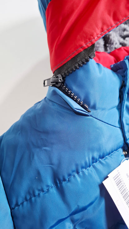 Campera Puffer Infantil con Capucha y Corderito
