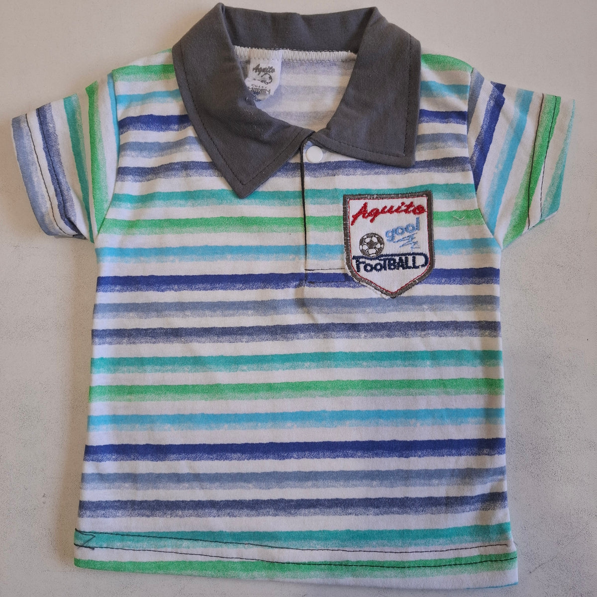 Remera rayas con cuello