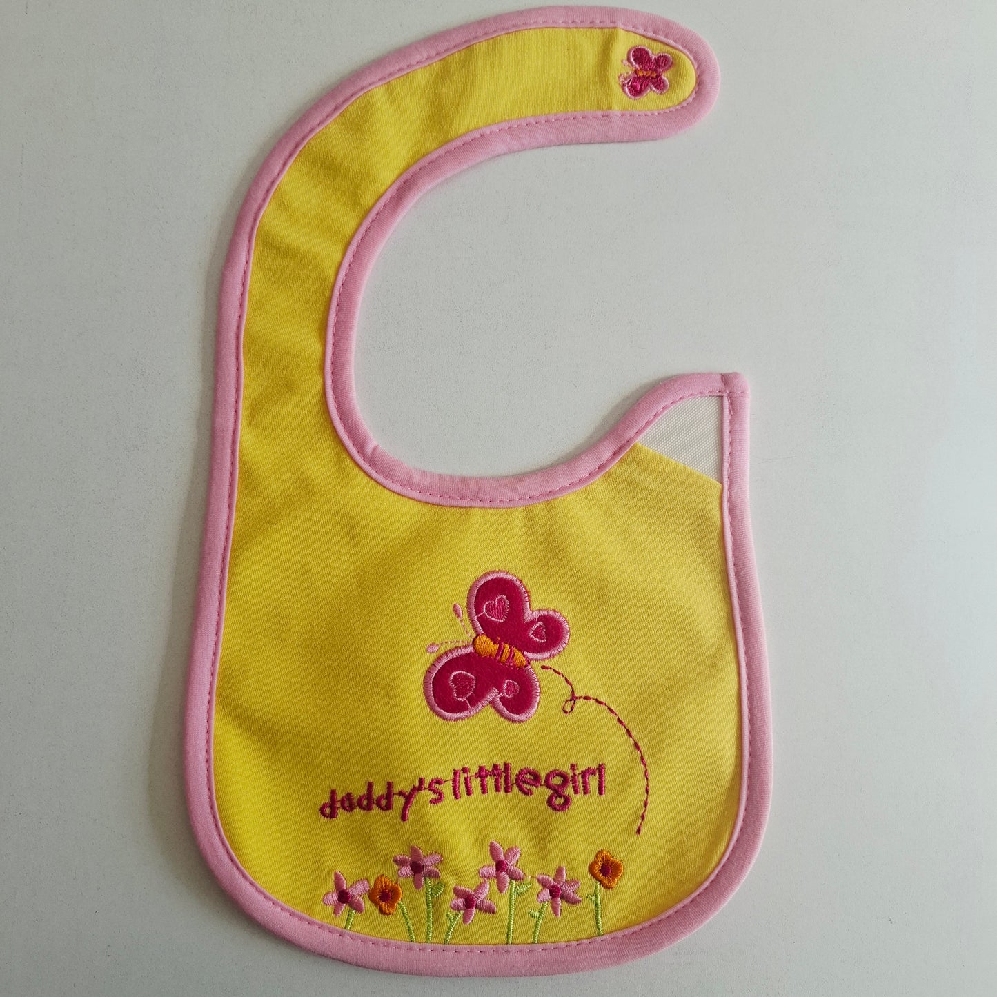 Babero "Pequeña niña de papi" Impermeable (contorno de cuello 25 cms)