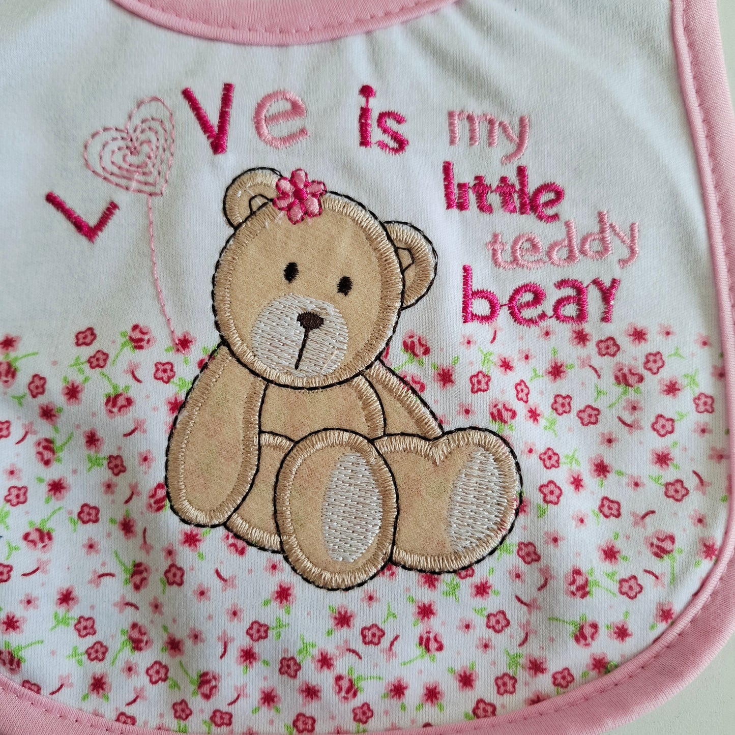 Babero "Teddy Bear" Impermeable (contorno de cuello 25 cms)