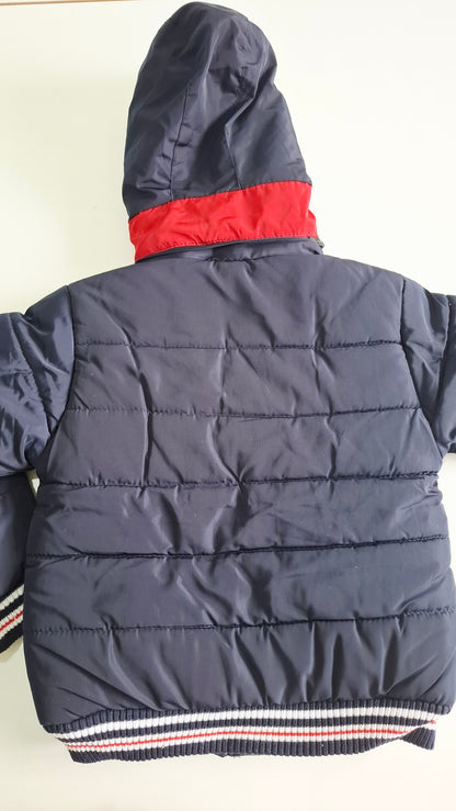 Campera Puffer Infantil con Capucha y Corderito