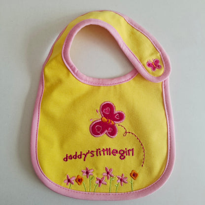 Babero "Pequeña niña de papi" Impermeable (contorno de cuello 25 cms)