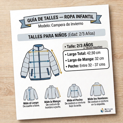 Campera Puffer Infantil con Capucha Conejito