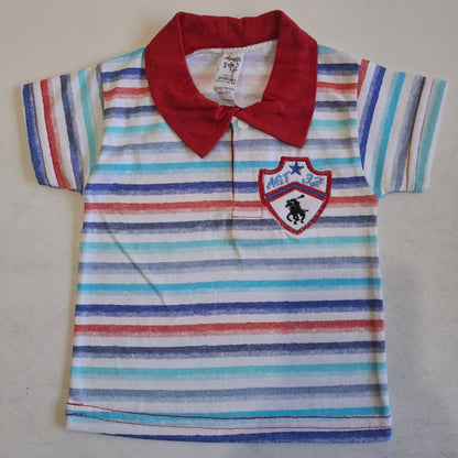Remera rayas con cuello