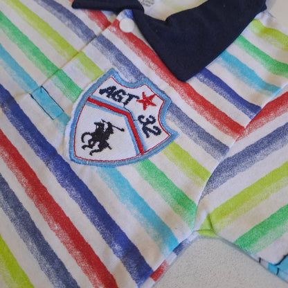 Remera rayas con cuello