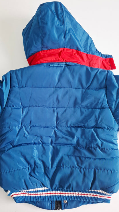 Campera Puffer Infantil con Capucha y Corderito